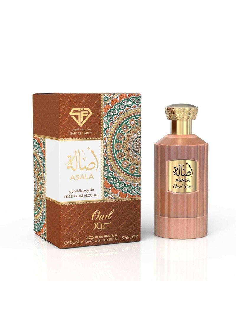 SAIF AL FARES Asala Oud Perfume for Women (Oud and Wood) 100ML - Image 1