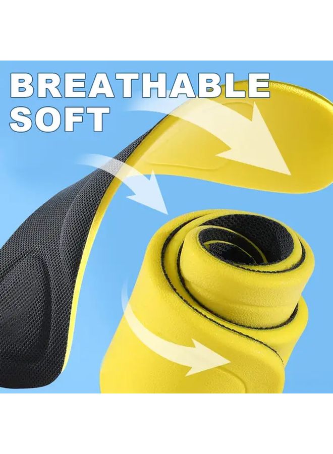 4Pcs 2Pairs Shock Absorbing Insoles EU37 38 Soft Lightweight Comfortable All Day Wear - Image 2
