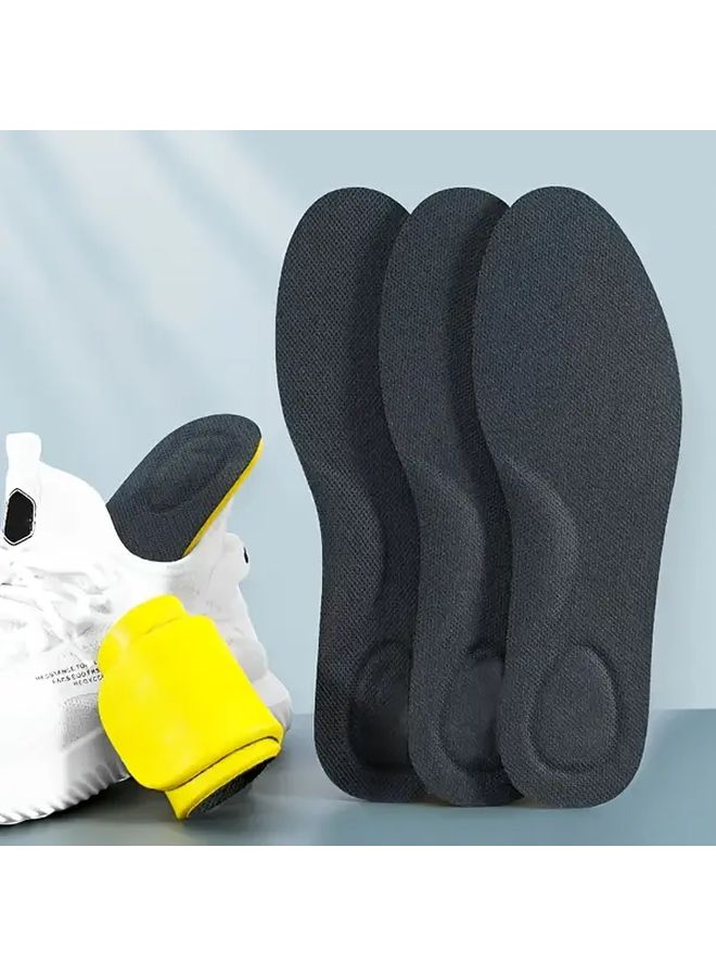 4Pcs 2Pairs Shock Absorbing Insoles EU37 38 Soft Lightweight Comfortable All Day Wear - Image 4