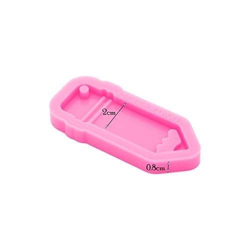 Angel Wings Shiny Glossy Pencil Shape Silicone Molds Making Keychain Polymer Clay Mold Necklace Epoxy Resin Jewellery Silicone Mold Resin Crafting Molds for Keychains Mold - Image 2