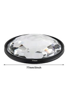 Generic 77mm Camera Lens Filter, Crystal Clear 77mm Glass Prism Camera Lens Filter - Capture Stunning Images with Variable Subjects - Essential SLR Photography Accessory (Kaleidoscope)  - Image 2