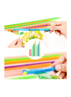 SYOSI Chip Clips Plastic Bag Sealer Sticks, Colorful Food Sealing Clips Fresh-Keeping Sealing Rod for Snack Food Storage, for Freezer Opened Snacks Bag Bread Bag (24 Pcs )(4 Sizes × 6 Pcs)  - Image 2