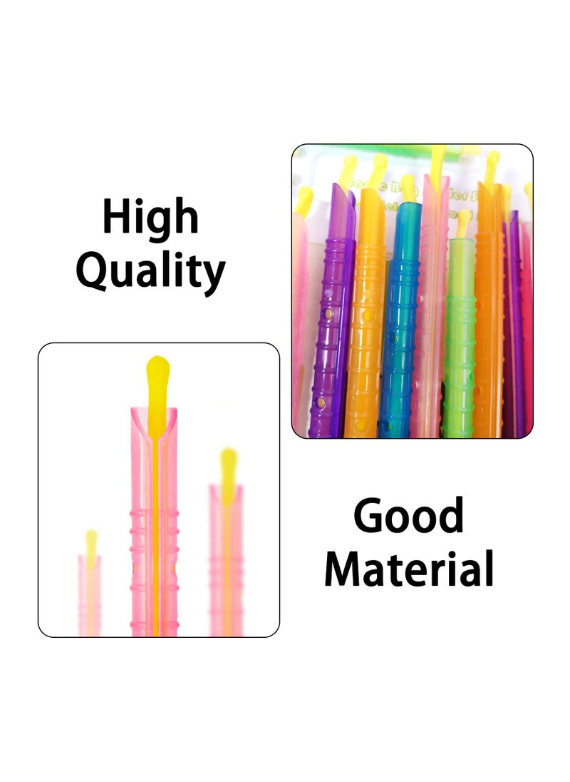 SYOSI - Chip Clips Plastic Bag Sealer Sticks, Colorful Food Sealing Clips Fresh-Keeping Sealing Rod for Snack Food Storage, for Freezer Opened Snacks Bag Bread Bag (24 Pcs )(4 Sizes × 6 Pcs) - Image 1