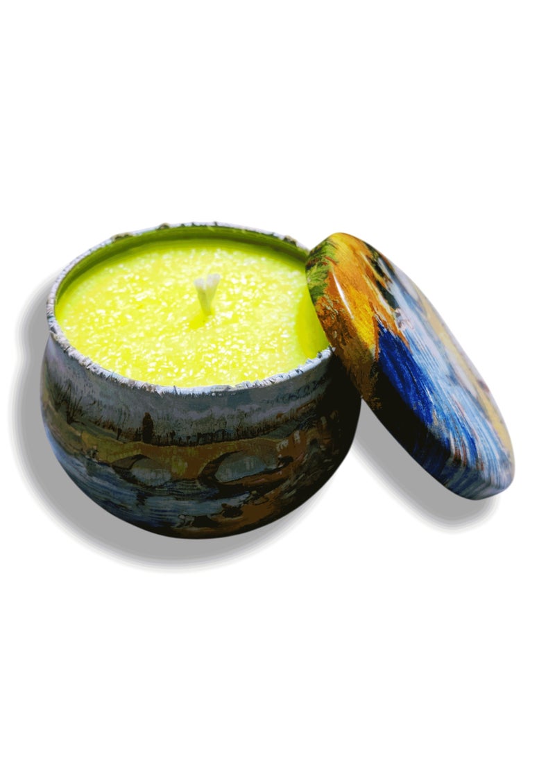ALRAWDA Citronella Fly and Mosquito Repellent Candle - Made from the Finest Imported Wax - Lemon Scent - Multi-Colored  - Image 3