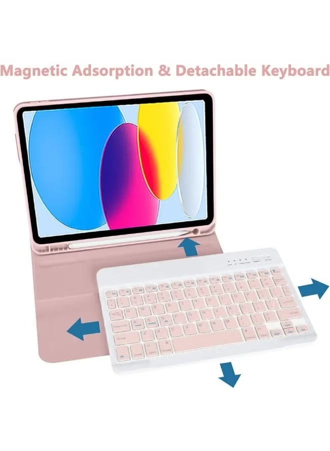 PINKSAMA iPad Keyboard Case with Bluetooth Keyboard for  iPad Pro 13 Inch Case M5 2025/ M4 2024, Detachable Wireless Keyboard Pencil Holder Slim Leather Smart Cover with Mouse - Image 5