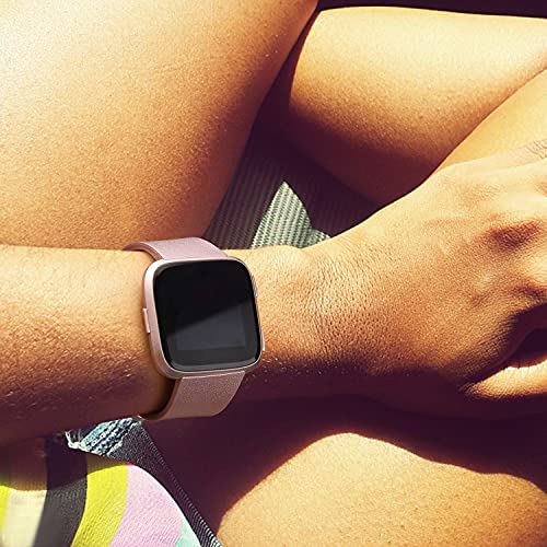 Mugust 8 Pack Sport Bands Compatible with Fitbit Versa 2 / Fitbit Versa/Versa Lite/Versa SE, Classic Soft Silicone Replacement Wristbands Straps for Fitbit Versa 2 Smart Watch Women Men (8 Pack B, Large) - Image 4
