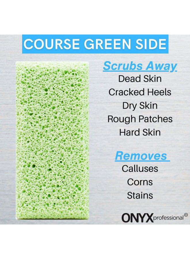 Onyx Professional Onyx Professional 2 in 1 Pumice Stone, 100% Siliglass Callus Remover for Feet, Elbows, Knees, Dead Skin, Heels, Hands, Foot File Scrubber Exfoliator Removes Hard, Rough, Dry Skin (2 Pack)  - Image 5