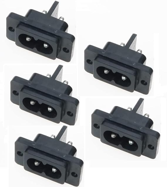 SP ELECTRON AC09 2 Pin Lock Type Socket Pack of 5 - Image 1