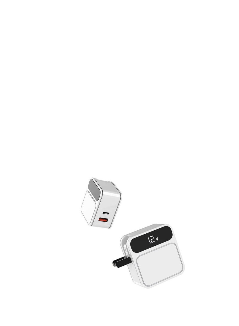 Aspor A835 PD Plus QC FAST CHARGER-EU PIN - White - Image 2