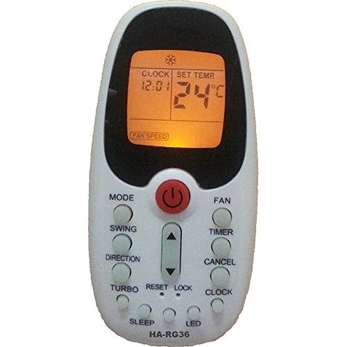 RCECAOSHAN Replacement Air Conditioner Remote Control for Midea Mirage ComfortStar RG36A/BGER RG36B/BGE RG36C/BGE RG36D/BGE RG36E/BGERG36F2/BGEF RG36F3/BGEF RG36F4/BGEF - Image 3
