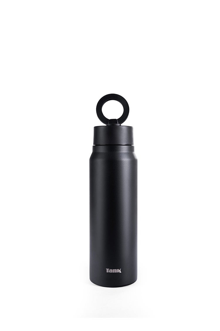 Tank Magnet, 1000ml, Black, Stainless Steel Bottle, insulated, Leakproof - Image 1