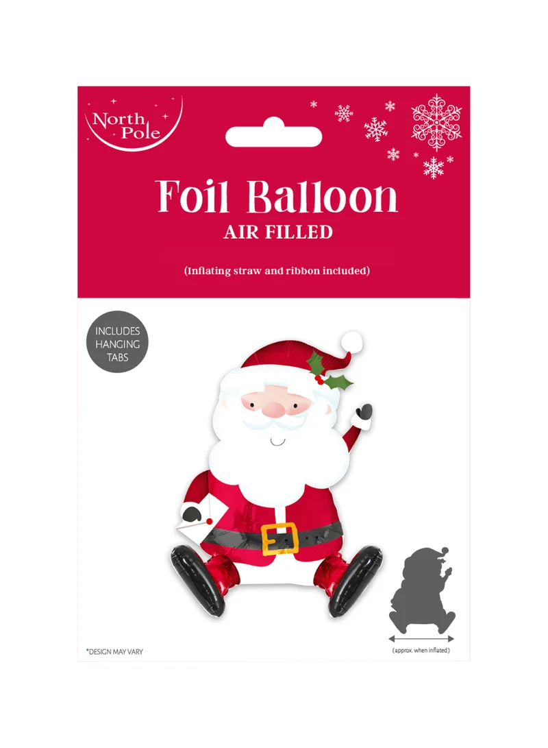 EuroWrap Santa Sitting Foil Balloon