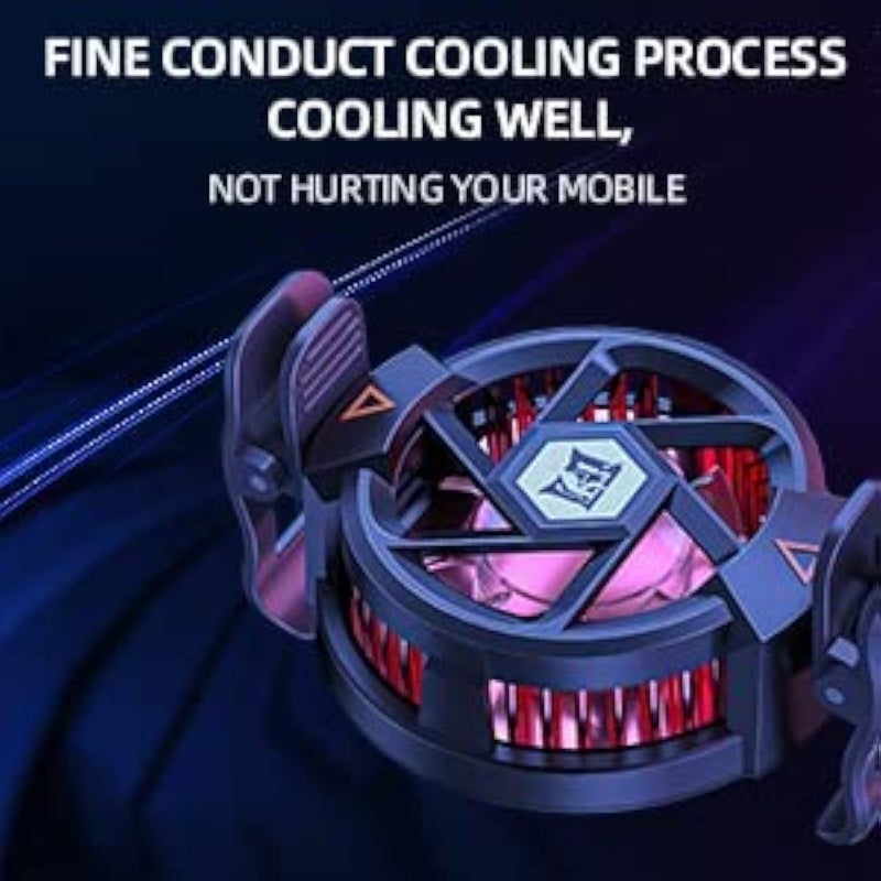 Excefore Mobile Phone Cooler Compatible with Magsafe, Game Cooler Fan for PUBG, Designed for iPhone 12/13 Series for Games, Live Streaming&Vlog for 4-6.7 inches iOS/Android Semiconductor Heatsink Without Noise - Image 4