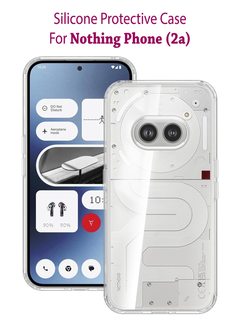 Waldic Silicone Protective Back Case Cover For Nothing Phone (2a) - Clear - Image 1