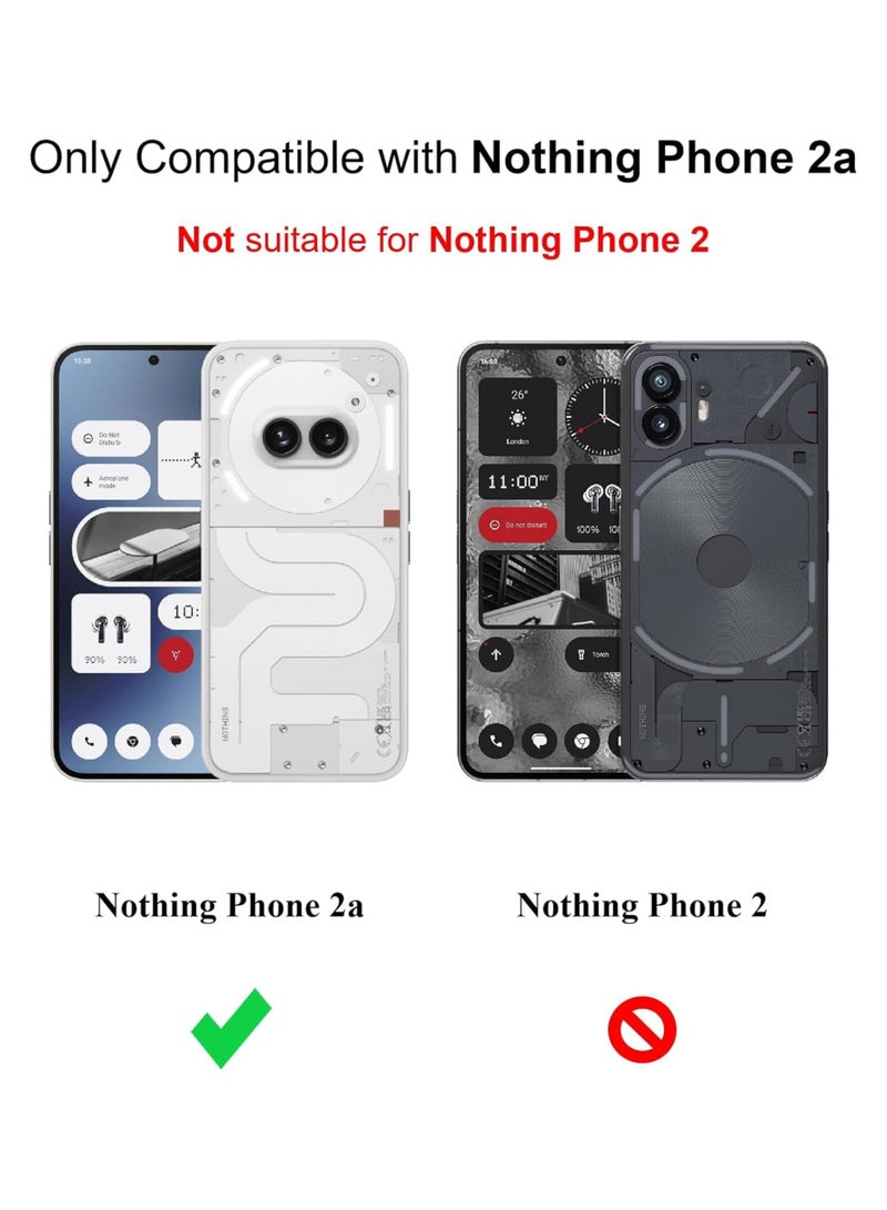 Waldic Silicone Protective Back Case Cover For Nothing Phone (2a) - Clear - Image 2