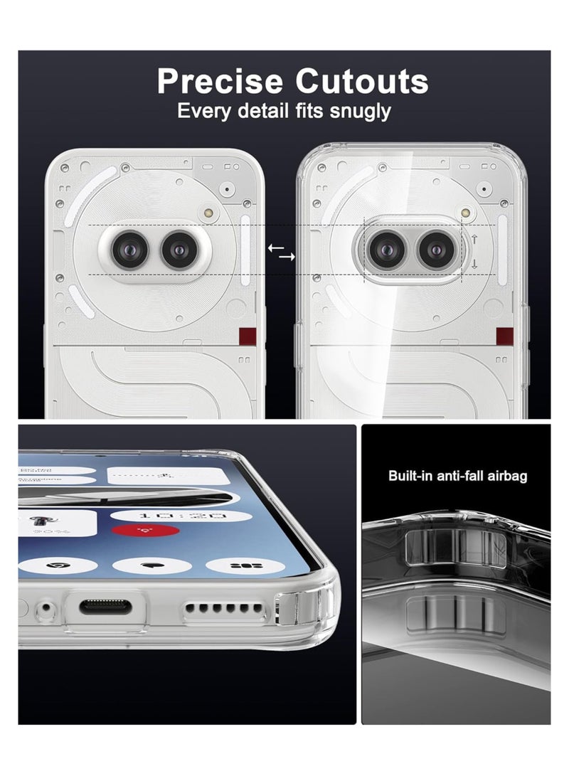 Waldic Silicone Protective Back Case Cover For Nothing Phone (2a) - Clear - Image 3