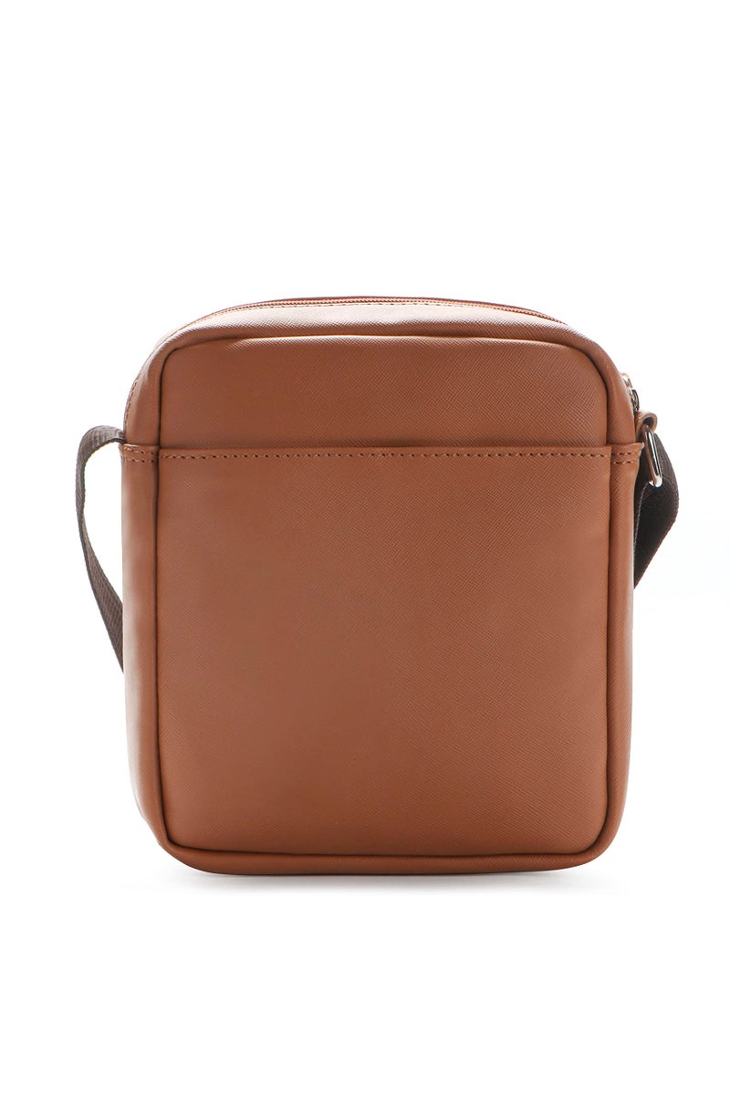 Cross Unisex Sling Bag | Slim Cross Body Multipurpose Hand Bag | Sling Bag For Both Men & Women | Best for Office, Cash, Business Collection, Travelling - Tan - Image 3