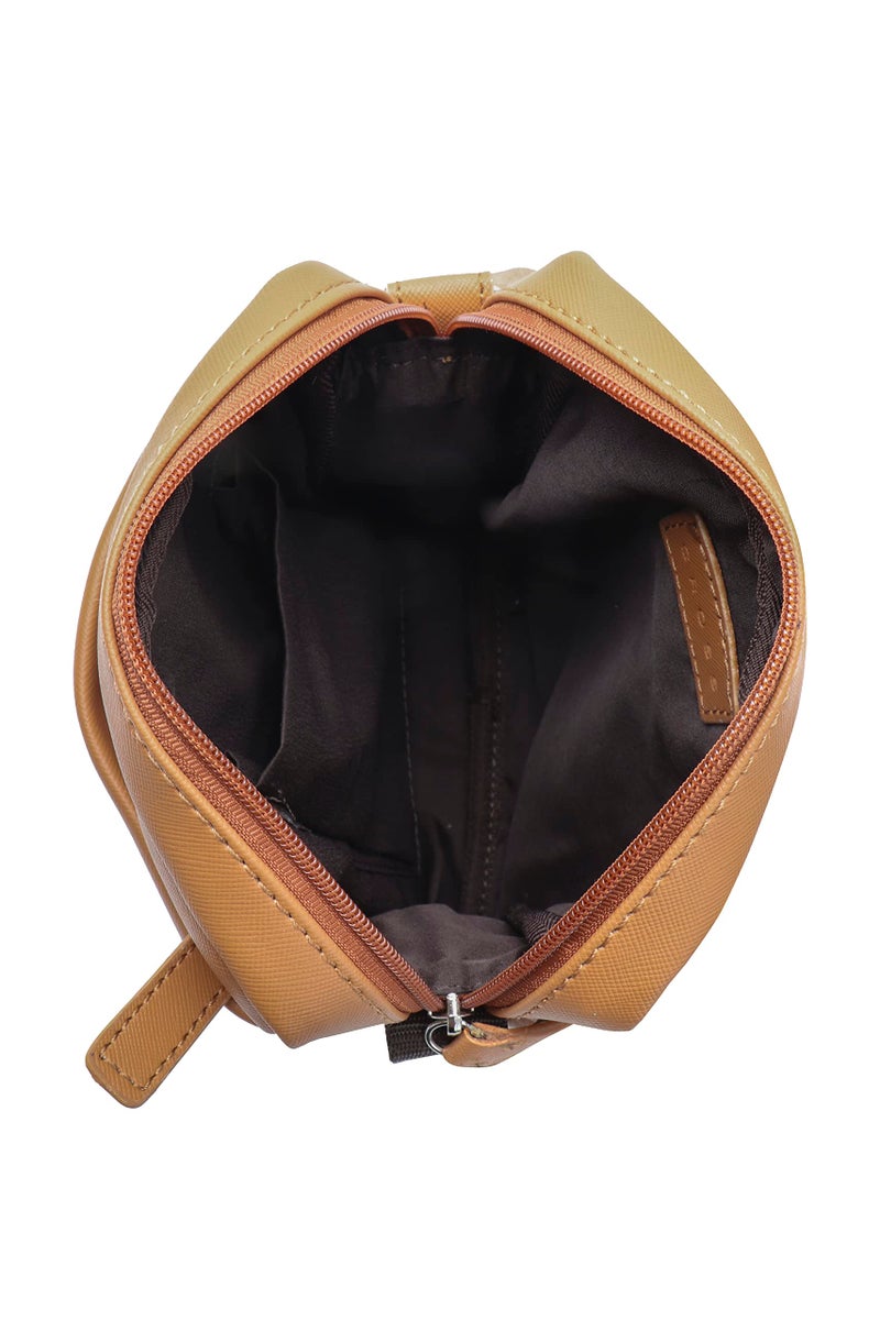 Cross Unisex Sling Bag | Slim Cross Body Multipurpose Hand Bag | Sling Bag For Both Men & Women | Best for Office, Cash, Business Collection, Travelling - Tan - Image 2