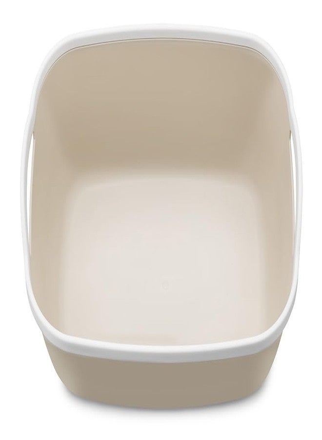 Whitmor 6-Pack Plastic Storage Bin, Stackable Pantry Organizer Bins, Beige - Image 4