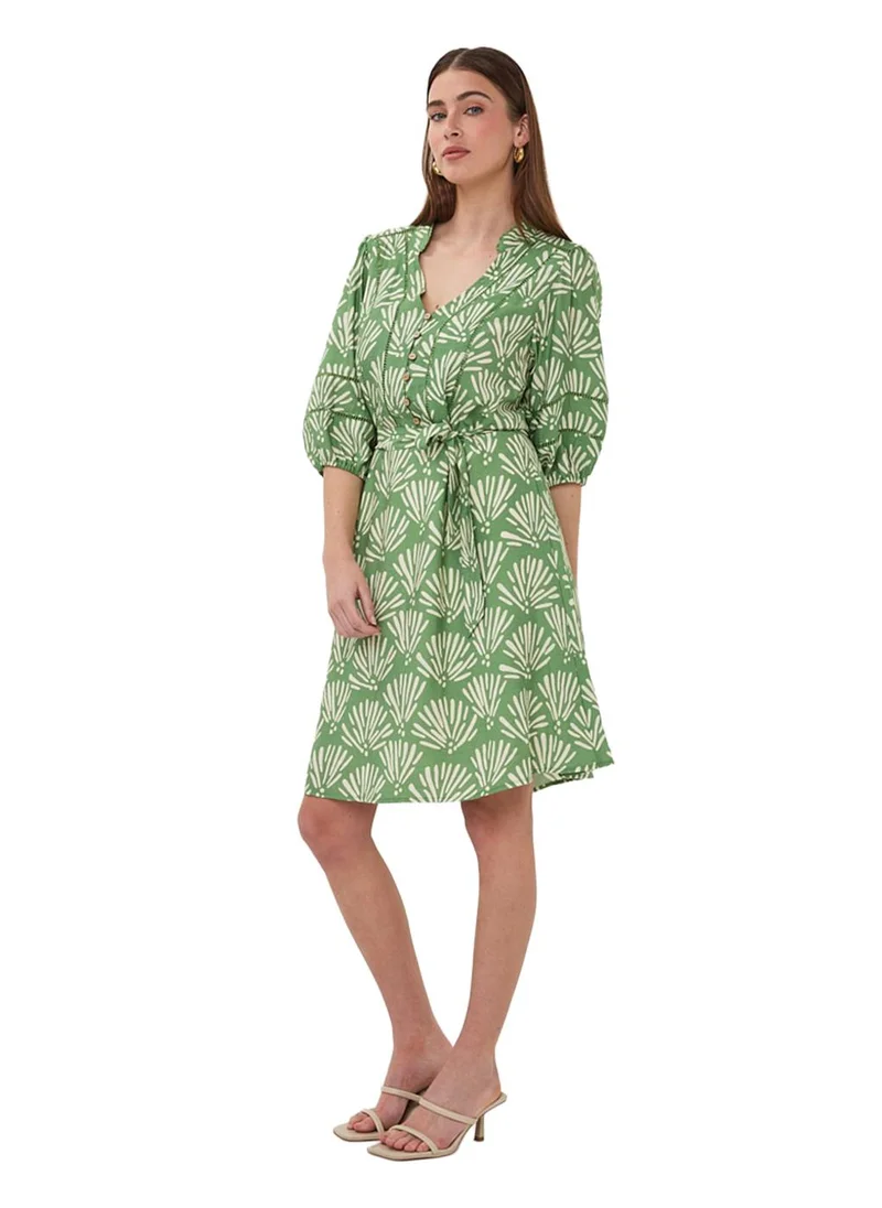 EsQualo Esqualo Dress Tropical Print