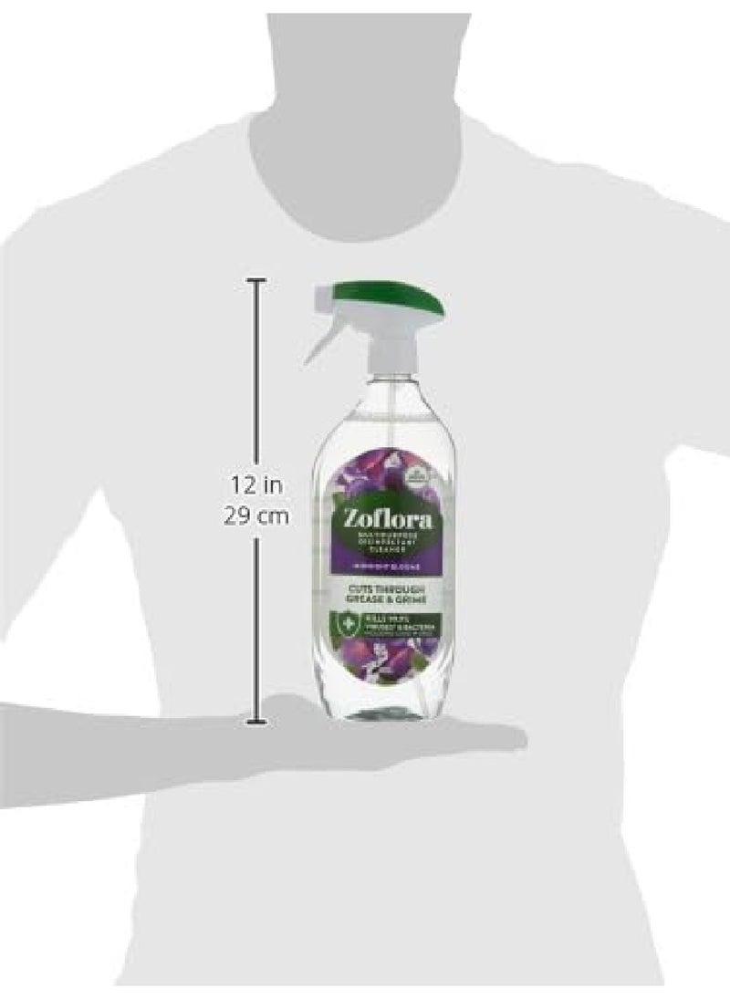 Zoflora 800 ml, Midnight Blooms Multi-Purpose Disinfectant Anti-bacterial Cleaner Spray, Cuts through Grease & Grime. - Image 4