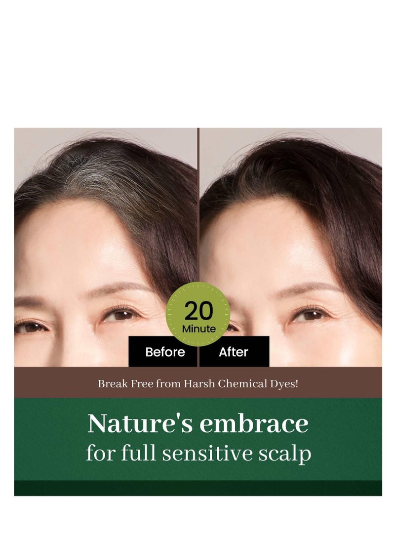 Herb Speedy Color Cream Hair Dye with Sun Protection Deep Brown 4.22 Ounce - Image 2