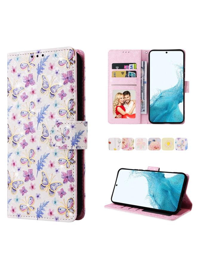 اس-توب جراب لهاتف Samsung Galaxy A54 5G مصنوع من الجلد بطبقة برونزية بتقنية RFID - Image 1