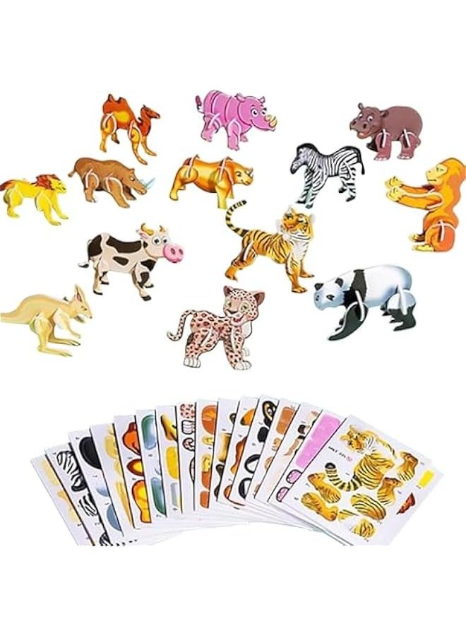 Ally Pocket Educational 3D Puzzle for Kids, Children's Animal Cartoon Puzzle Toys - Image 1