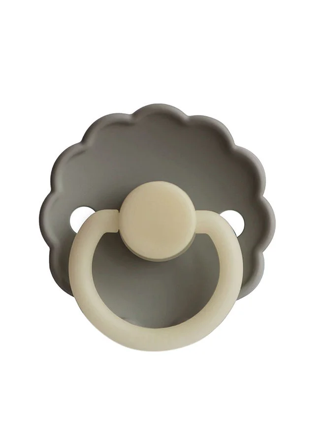 FRIGG Pack Of 1 Daisy Silicone Baby Pacifier 6-18M Portobello Night - Size 2