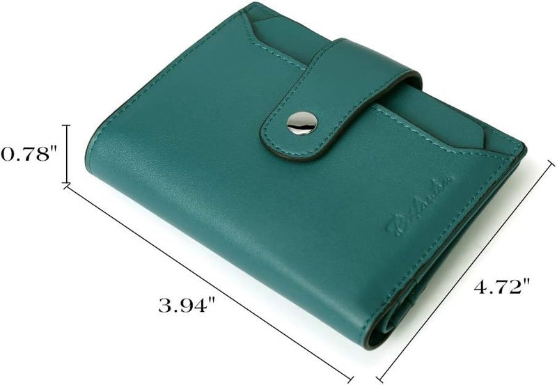 Bostanten Women Leather Wallet RFID Blocking Small Bifold Zipper Pocket Wallet Card Case Purse with ID Window - Image 5