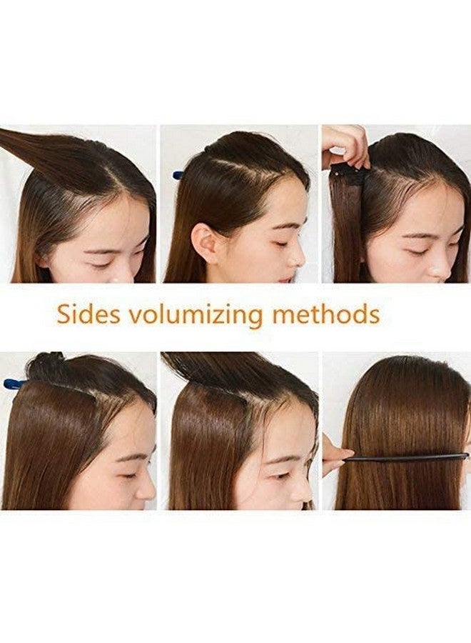 LUSH LOCKS 2 Pieces Dark Brown Human Hair Clip In Hair Extensions 14Inch, Straight Hairpiece  - Image 5