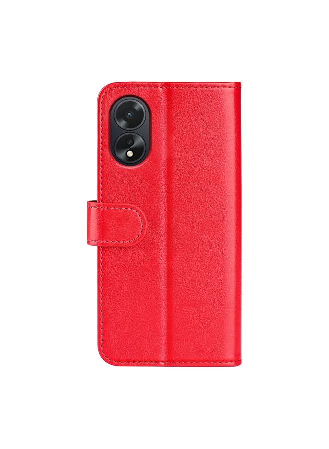 اس-توب جراب هاتف OPPO A38 R64 من الجلد الملمس مع قلاب أفقي - Image 3