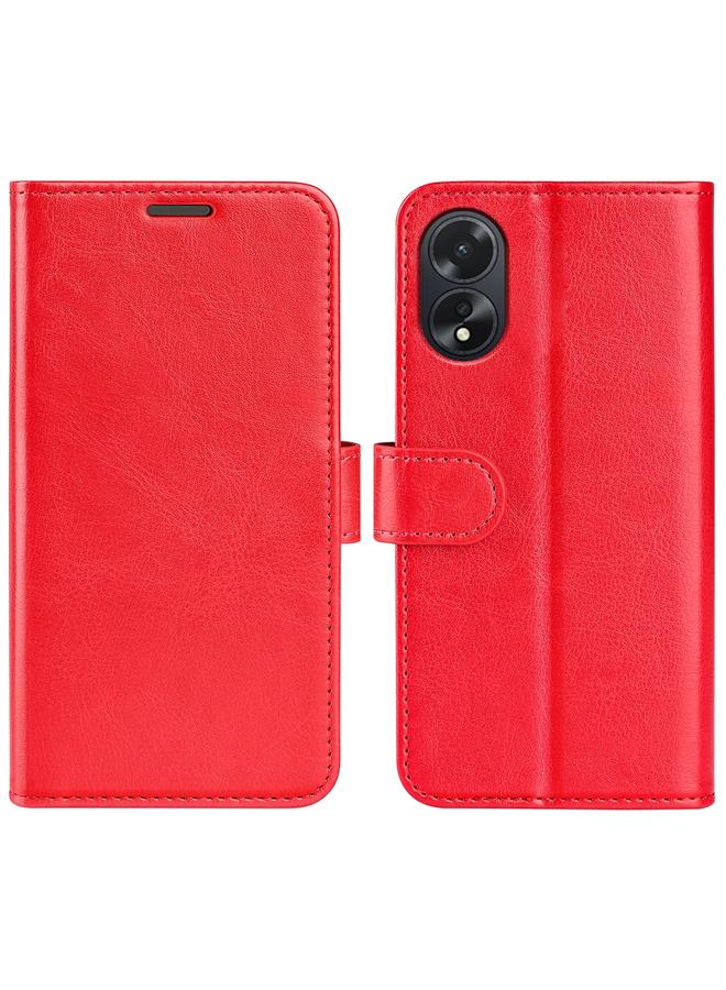 اس-توب جراب هاتف OPPO A38 R64 من الجلد الملمس مع قلاب أفقي - Image 1