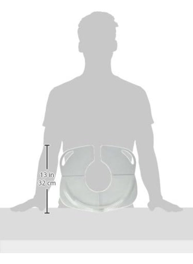 PRIMO مرحاض قابل للطي PRIMO مع مقابض، جرانيت أبيض - Image 3