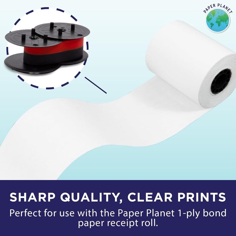PaperPlanet Red and Black Printing Calculator Ribbons Compatible with GR24 by Paper Planet | Replacement Adding Machine Ink Ribbon Compatible with Sharp EL 1197PIII Adding Machine | 6 Pack - Image 4