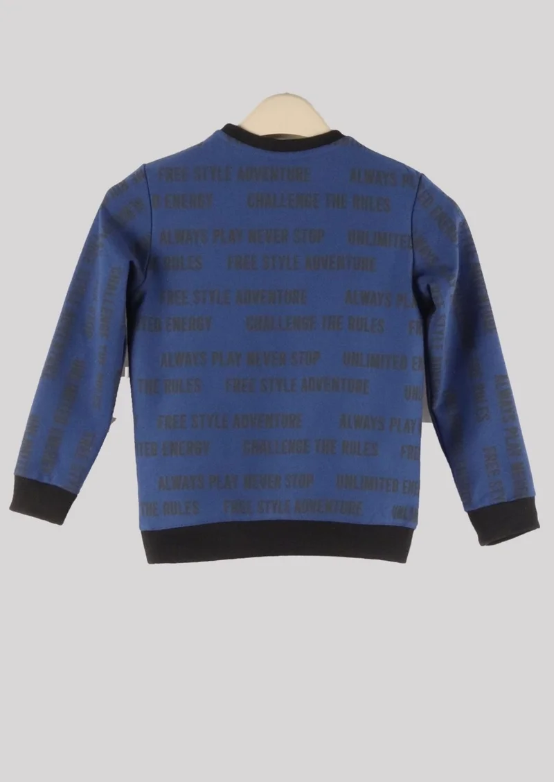 Alexander Gardi Patterned Crew Neck Kids Sweatshirt (C22-90400)