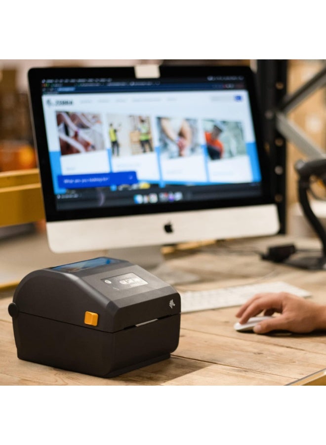 ZEBRA Technologies ZD421 Direct Thermal Printer (203 dpi) with USB, USB Host, Modular Connectivity Slot, and BTLE5 – High-Performance Label Printer for Logistics, Manufacturing, Retail, and Healthcare Applications - Image 4
