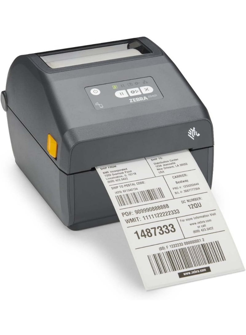 ZEBRA Technologies ZD421 Direct Thermal Printer (203 dpi) with USB, USB Host, Modular Connectivity Slot, and BTLE5 – High-Performance Label Printer for Logistics, Manufacturing, Retail, and Healthcare Applications - Image 1