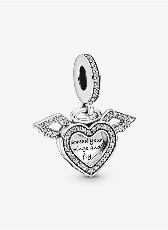 PANDORA - Pandora Cubic Zirconia Women's 925 Silver Heart Pendant 798485C01 - Image 1