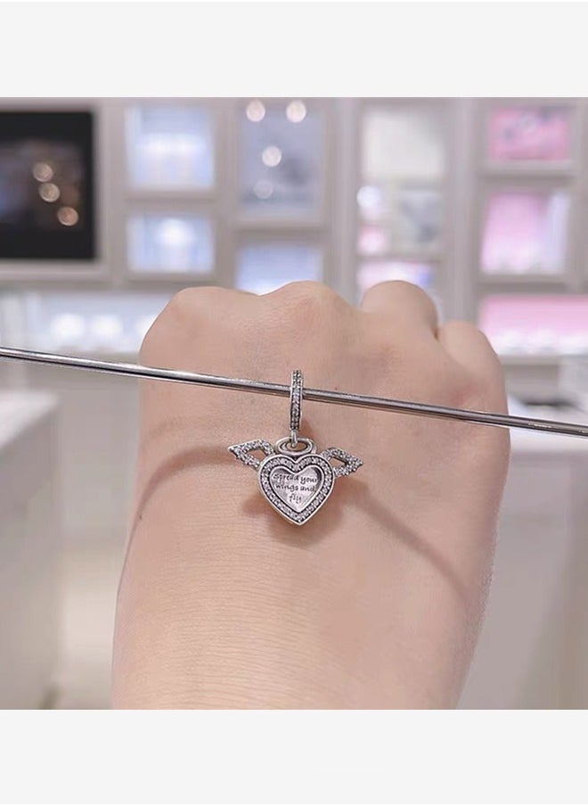PANDORA - Pandora Cubic Zirconia Women's 925 Silver Heart Pendant 798485C01 - Image 1