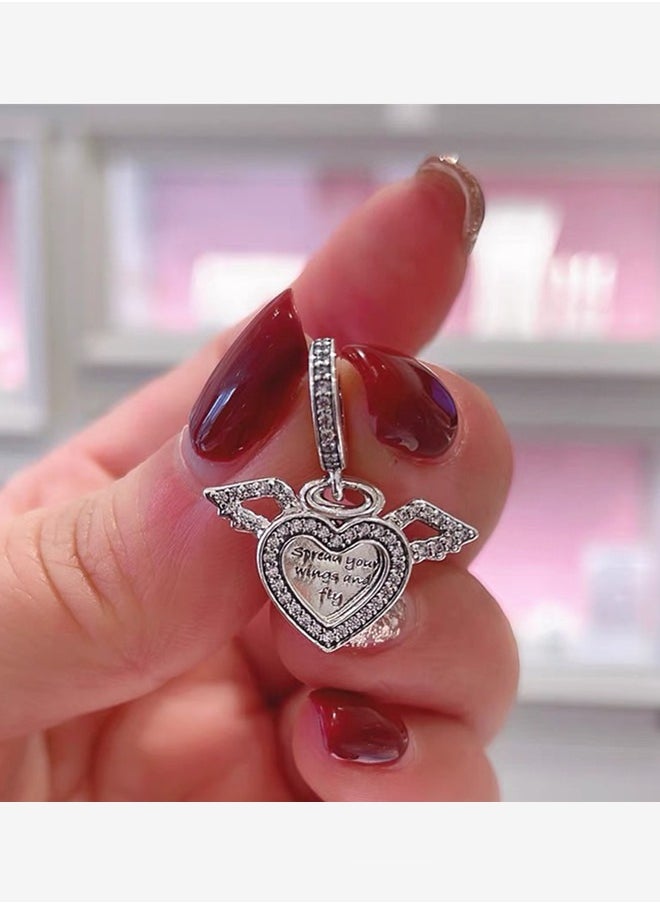 PANDORA - Pandora Cubic Zirconia Women's 925 Silver Heart Pendant 798485C01 - Image 1