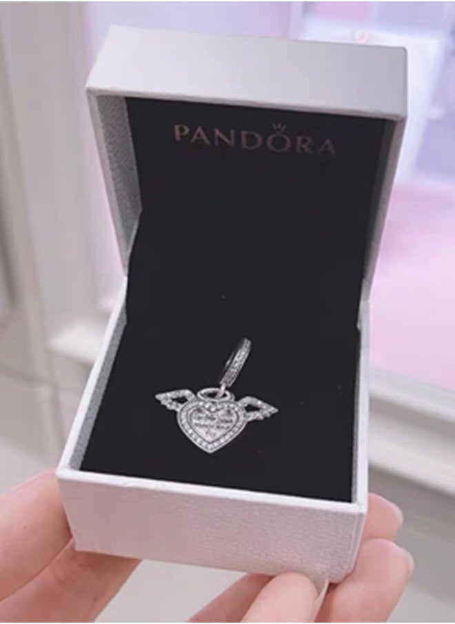 PANDORA - Pandora Cubic Zirconia Women's 925 Silver Heart Pendant 798485C01 - Image 1