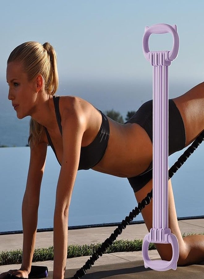 ISTORE 6-Level Adjustable Resistance Band Fitness Elastic Rope | Full Body Workout for Back, Arms & Shoulders | Home Gym Stretching & Strength Training Exercise Tool - Image 2