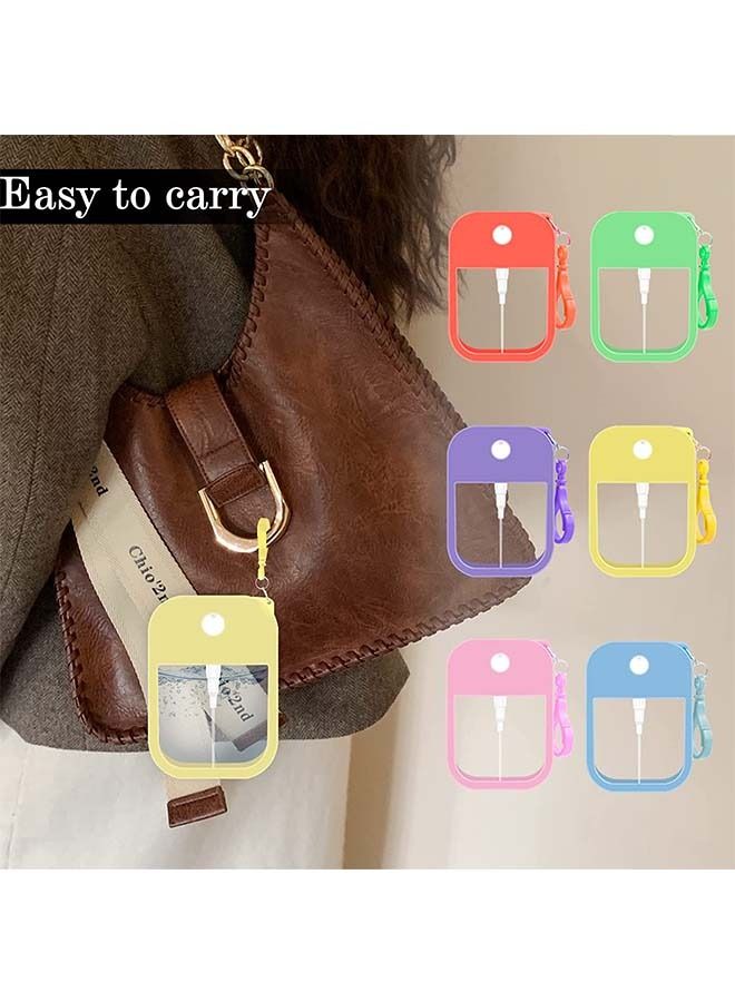 6PCS 38ML Portable Card Spray Bottle, Refillable Plastic Perfume Bottle Moisturizing Sprayer Box, Slim Design Empty Bottle Travel Accessories (Colorful) - Image 5