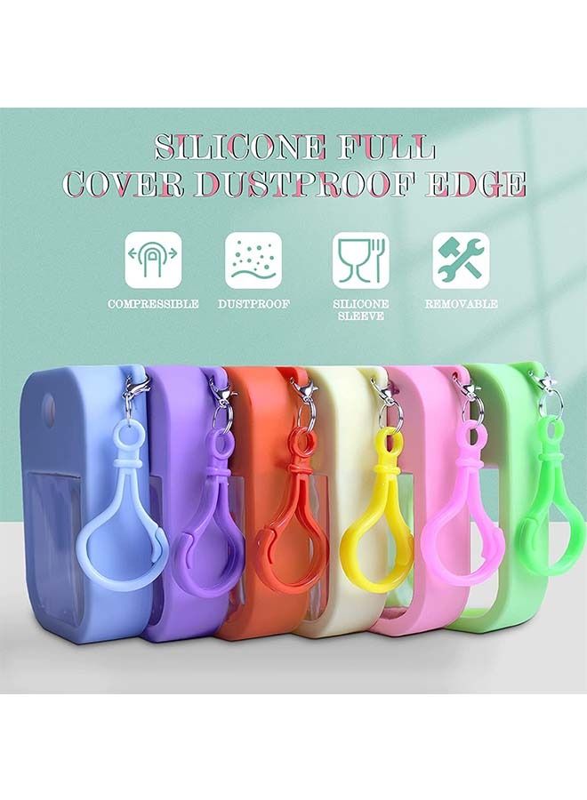 6PCS 38ML Portable Card Spray Bottle, Refillable Plastic Perfume Bottle Moisturizing Sprayer Box, Slim Design Empty Bottle Travel Accessories (Colorful) - Image 3