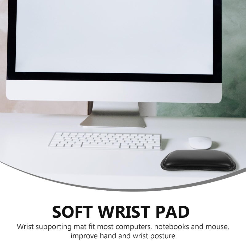 Ergonomic Mouse Pad With Wrist Support Comfortable Breathable PU Leather For Office Home Travel - Image 5