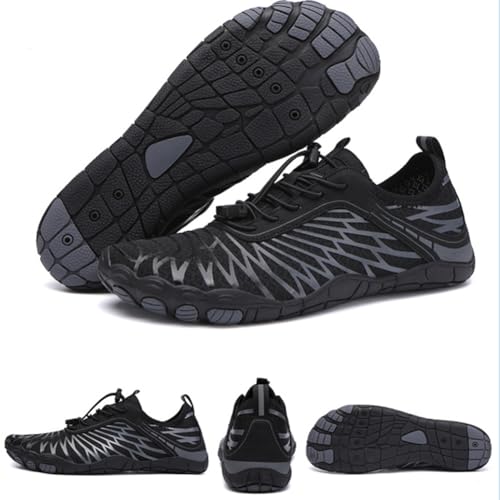 ELETON Hike Barefoot Shoes Womens Men Footwear,Pro-Healthy&Non-Slip Water Shoe for Women Men, Wide Toe Running Shoes Boots Sneakers Unisex Black - Image 5