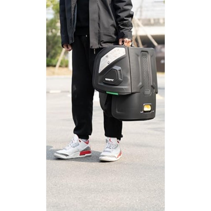 مقعد معزز Rober i-Size مع ISOFIX، مناسب لـ 100-150 سم 3Y-12Y، ارتفاع وعرض قابل للتعديل، مقعد سيارة محمول للأطفال الصغار بحجم الكابينة للسفر، صغير الحجم وقابل للطي، ECE R129، أسود - Image 2
