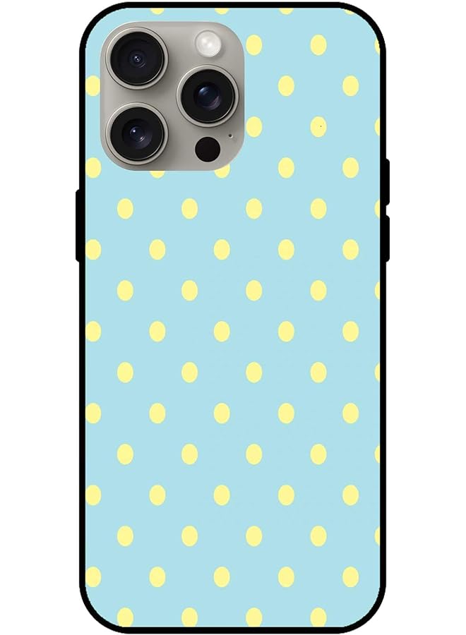 erorex Polka Dots Pattern Designer Mobile Case Cover With Black Soft Sides For Iphone 15 Pro Max Green - Image 1