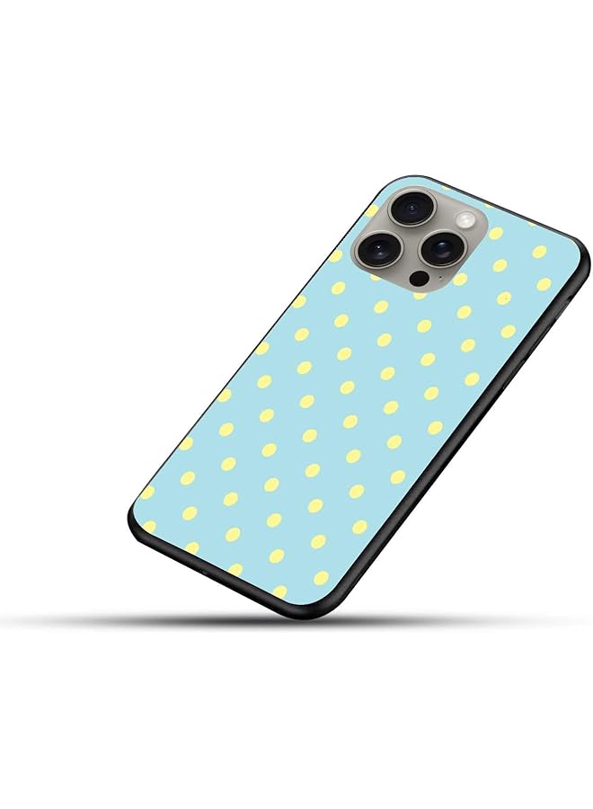 erorex Polka Dots Pattern Designer Mobile Case Cover With Black Soft Sides For Iphone 15 Pro Max Green - Image 4